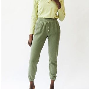 DONNI. 🆕 Vintage Fleece Jogger in Basil-Size S